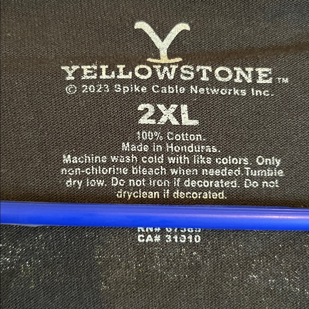 Yellowstone Dutton Ranch Montana men’s unisex Tshirt 2XL NWT Black - Picture 5 of 7